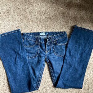 Aeropostale Hailey Skinny Flare Denim Jeans Size 5/6 Spring Summer